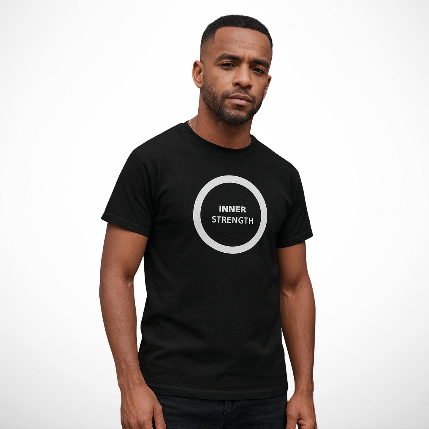Inner Strength Circle T-shirt – Statement Clothing for Those Who Draw Power from Within