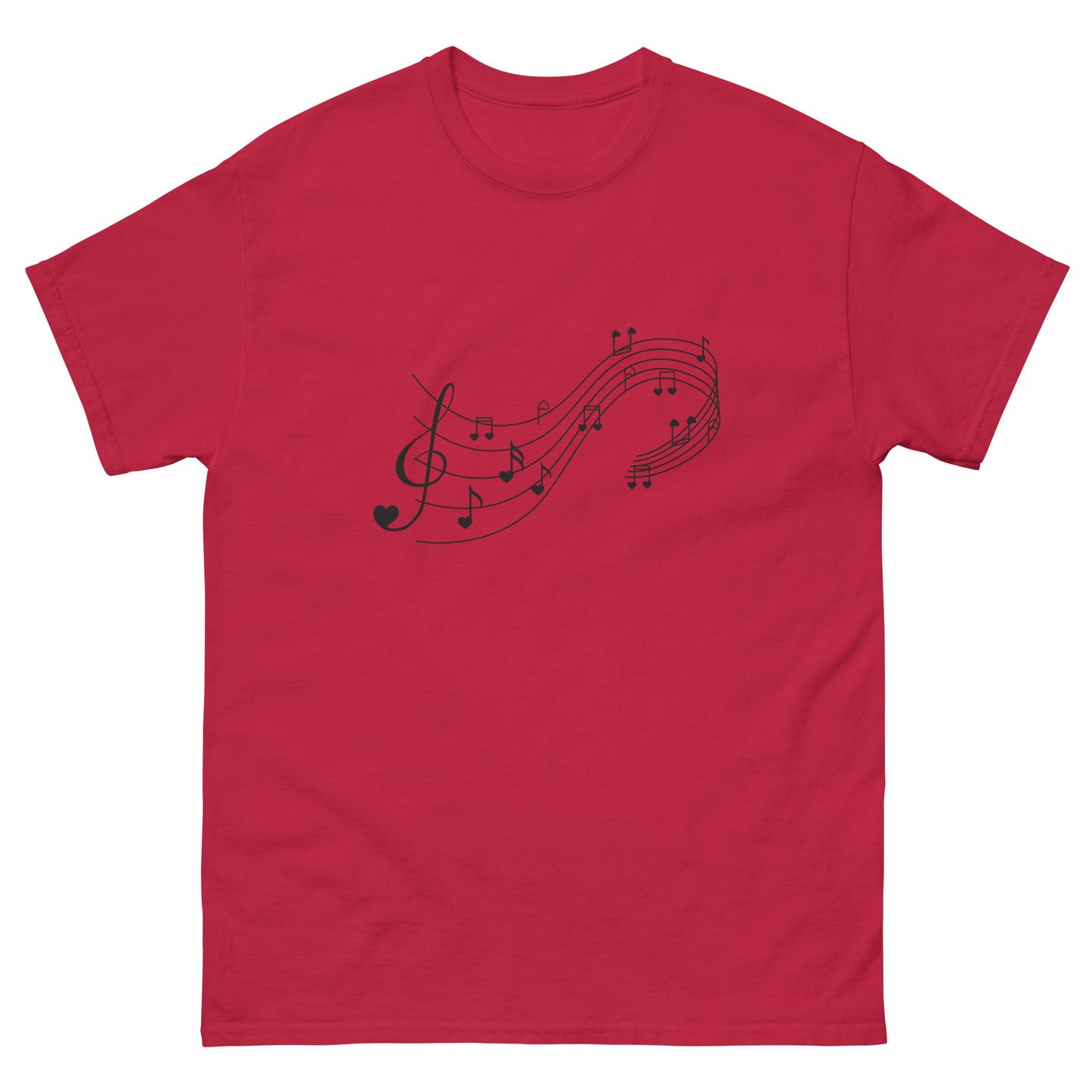 Love Music Sheet T-shirt – Statement Clothing for Music Lovers