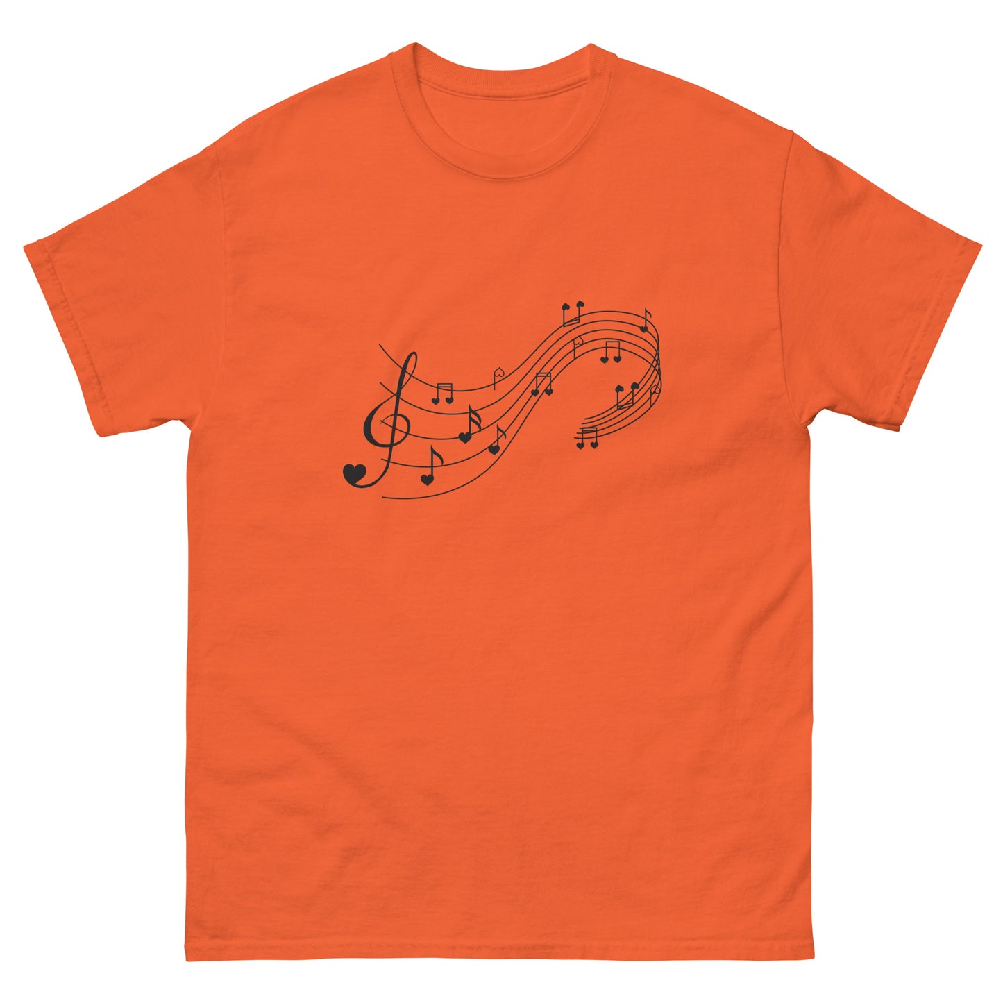 Love Music Sheet T-shirt – Statement Clothing for Music Lovers