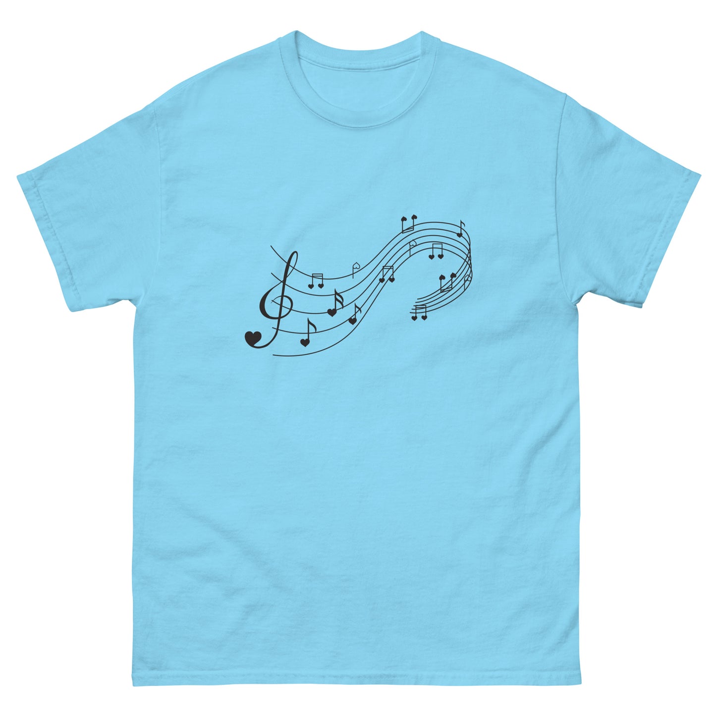 Love Music Sheet T-shirt – Statement Clothing for Music Lovers