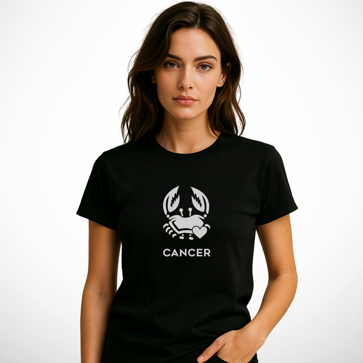 Cancer Zodiac Sign T-shirt – Statement Clothing for Compassionate Souls