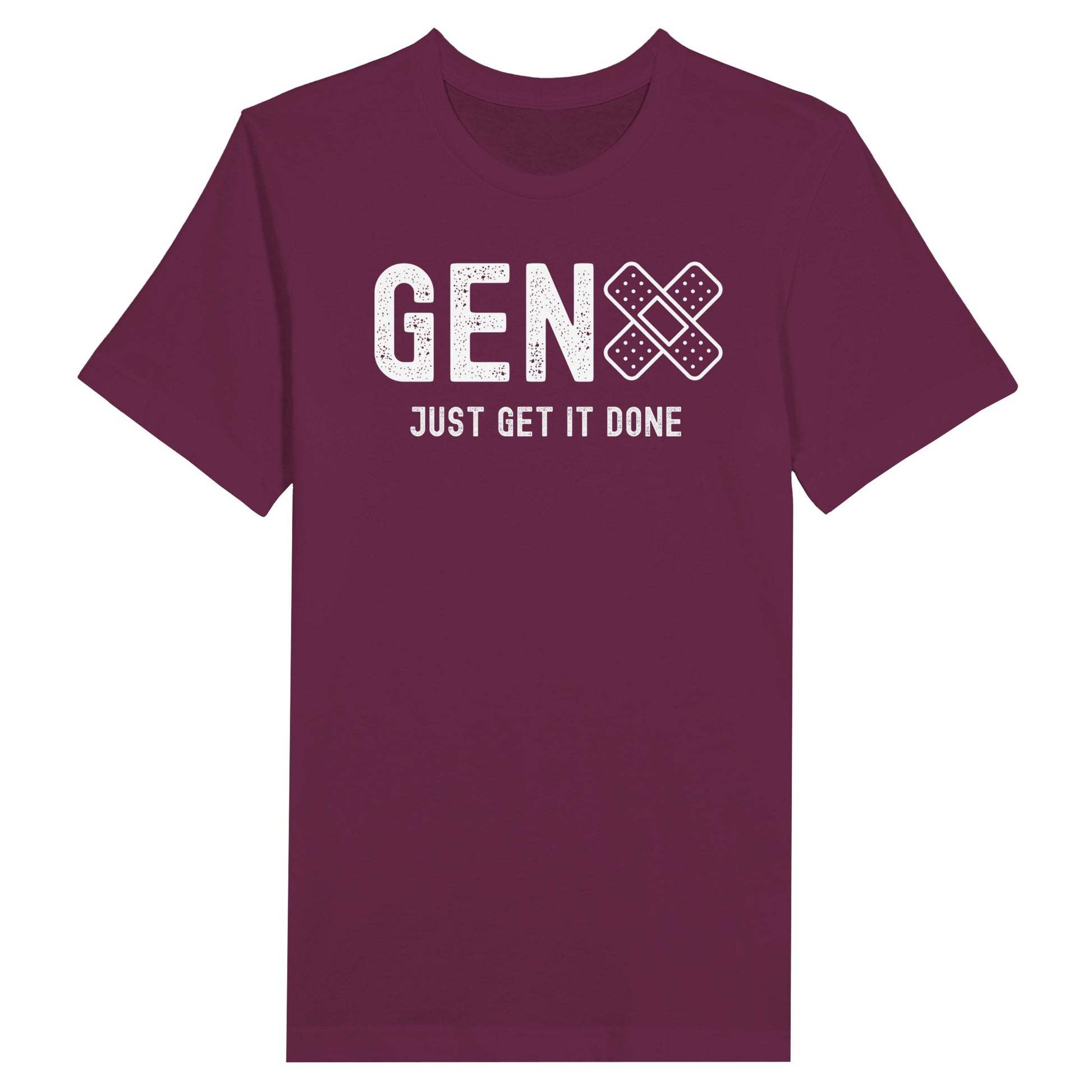 Berry Gen X statement clothing T-shirt with the text "Just Get It Done".