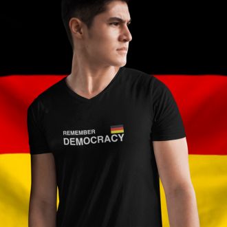 Remember Democracy Germany Unisex Protest T-shirt - Yebber