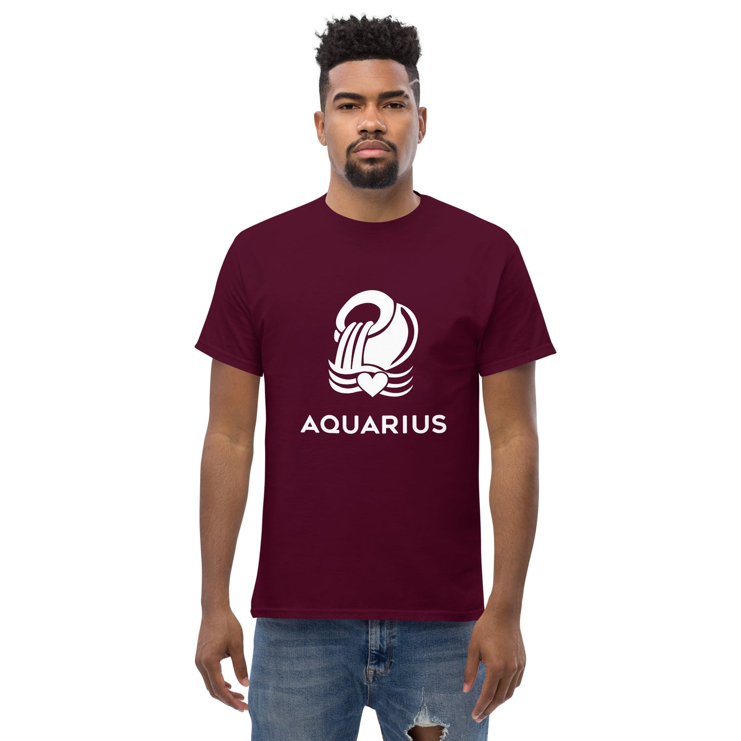 Aquarius Zodiac Sign T-shirt by Yebber