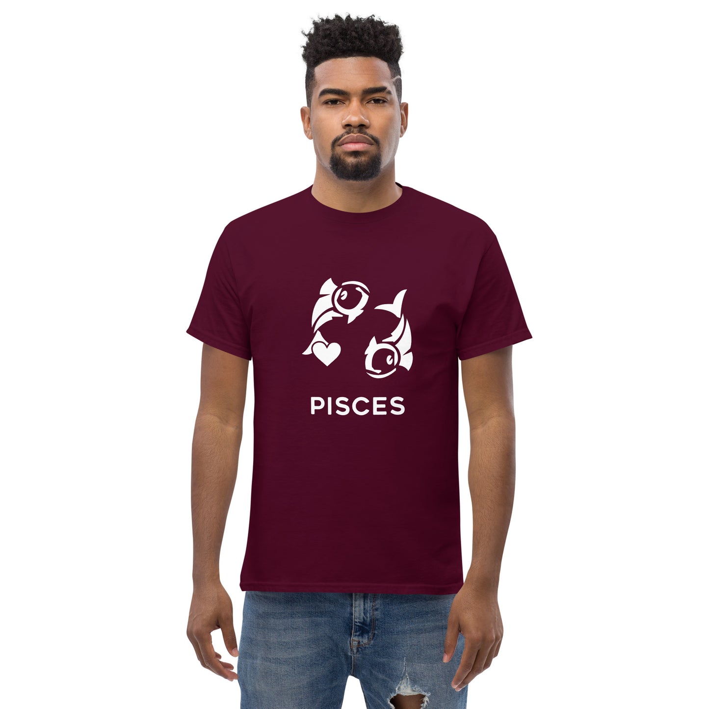 Pisces Zodiac Sign T-shirt by Yebber