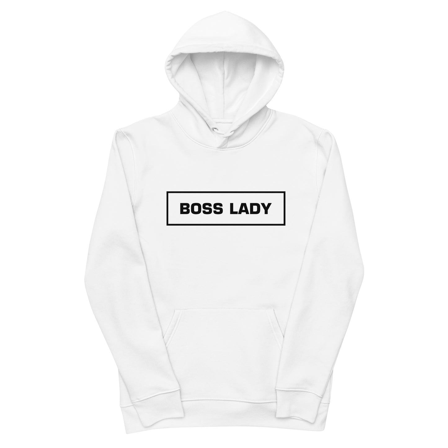 Boss Lady White Hoodie - Yebber