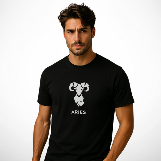 Ram Sterrenbeeld T-shirt – Statement Kleding voor Moedige Zielen