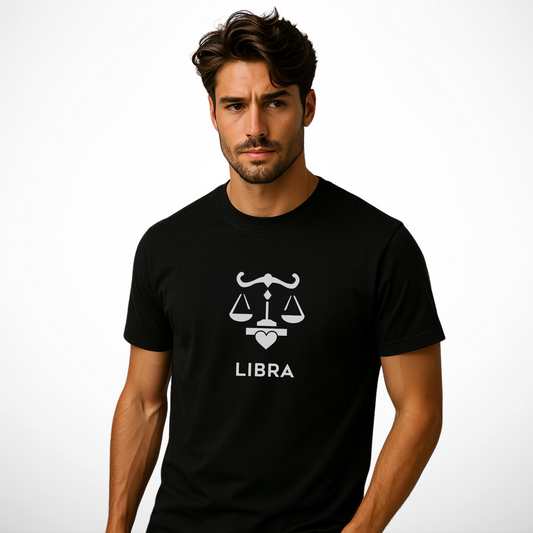 Weegschaal Sterrenbeeld T-shirt – Statement Kleding voor Gebalanceerde Zielen