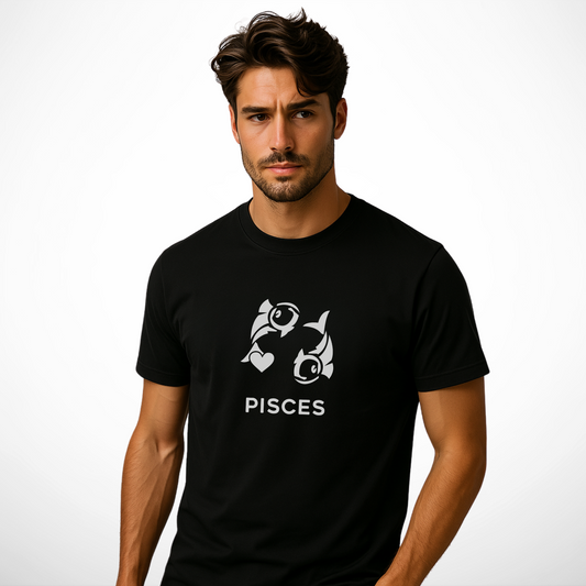 Vissen Sterrenbeeld T-shirt – Statement Kleding voor Dromerige Zielen